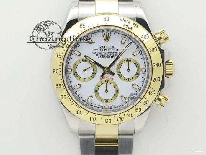 Bezel YG Crystals MPF SA4801 Skeleton Bracelet Custom 40mm Modded Green Dial Daytona on 0427